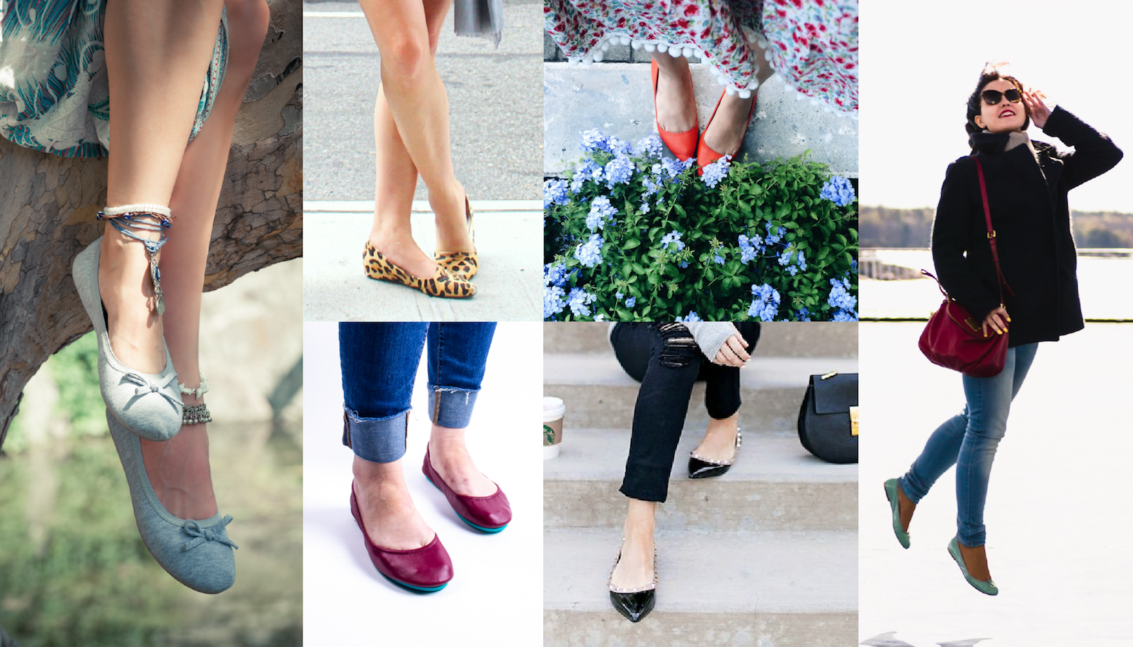 Ballet Flats lifestyle collage