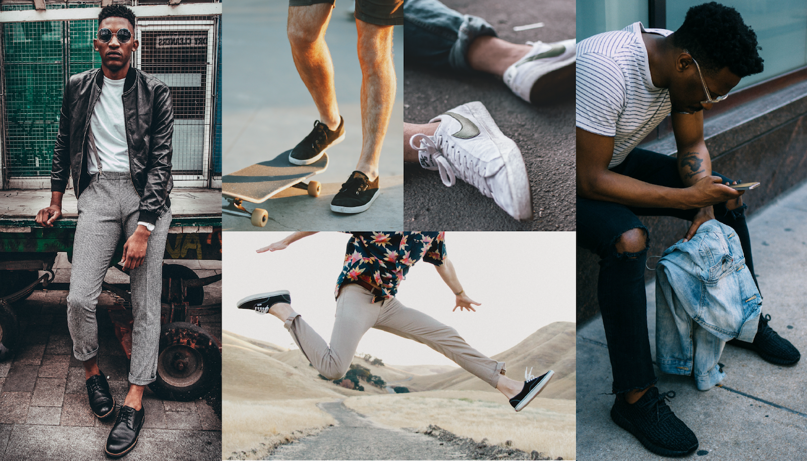 Sneakers & Lace-Ups lifestyle collage