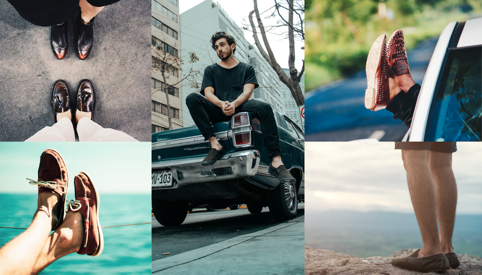 Loafers & Slip-Ons lifestyle collage