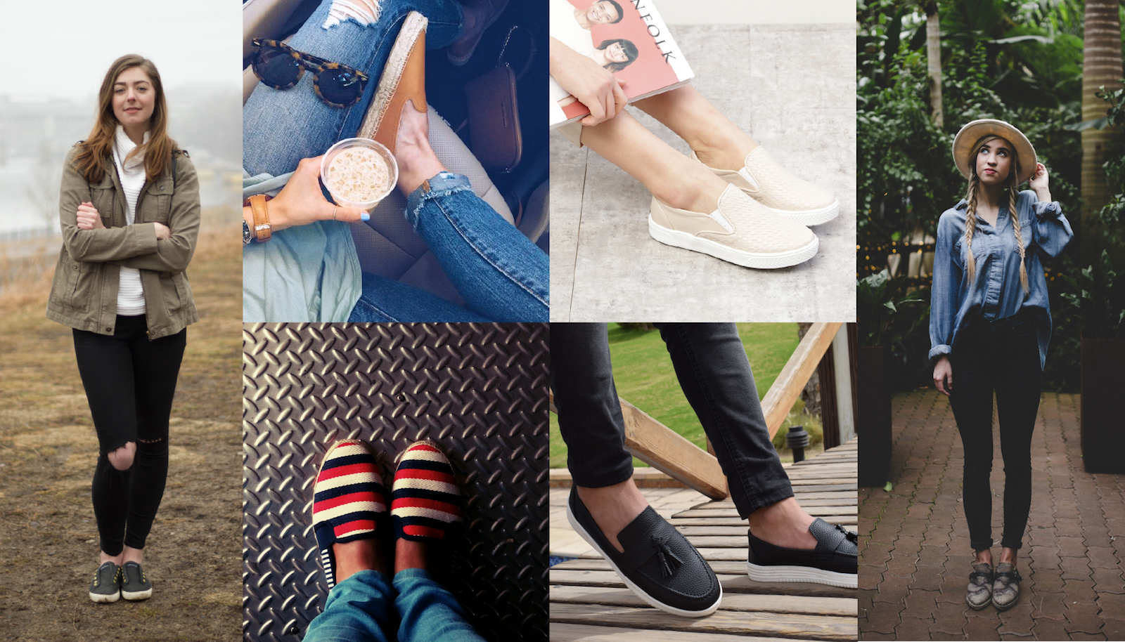 Loafers & Slip-Ons lifestyle collage