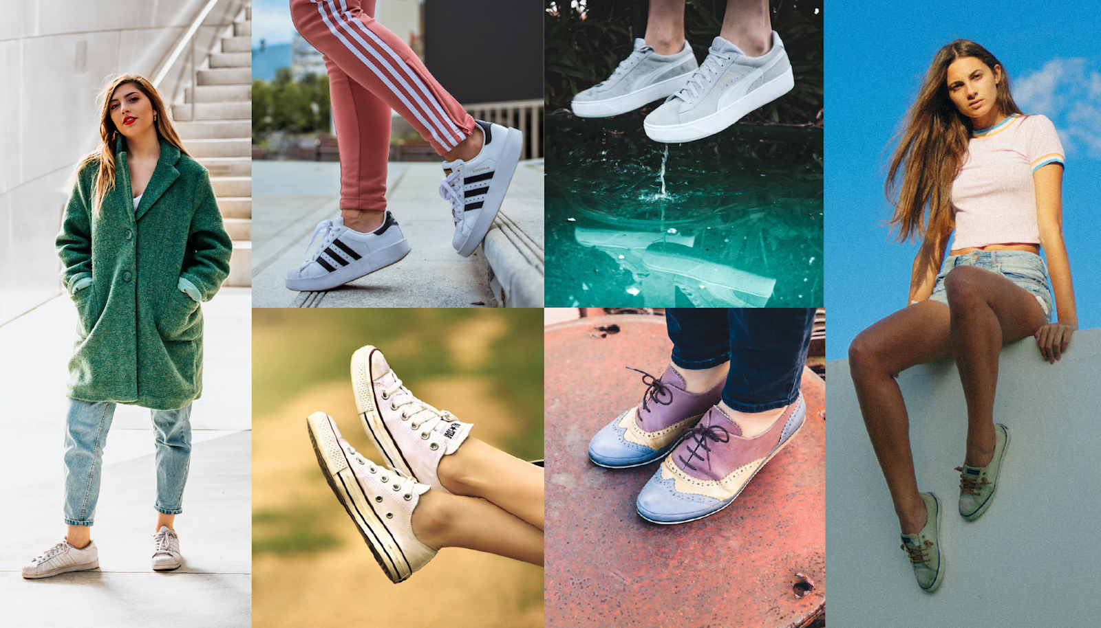 Sneakers & Lace-Ups lifestyle collage
